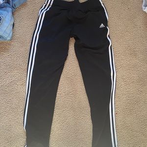 black adidas joggers size large